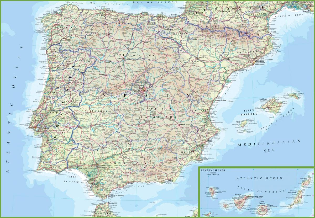 Mapa de conducción de España