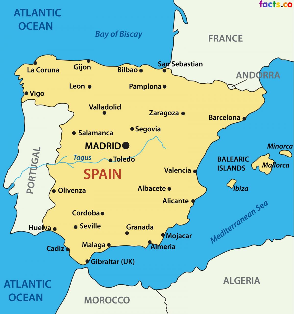 Mapa de la ciudad de España